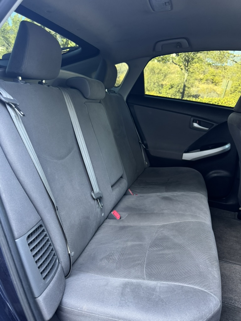 2012 Toyota Prius rear seats and passenger legroom